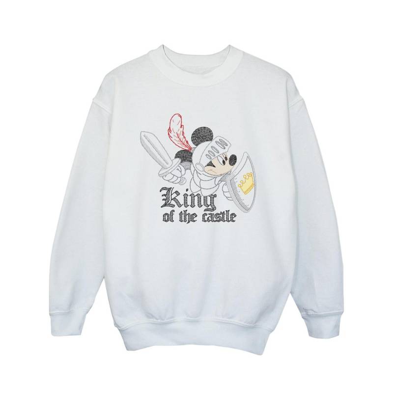 Disney Mädchen Mickey Mouse King Of The Castle Sweatshirt 7-8 Years weiß von Joom DACH