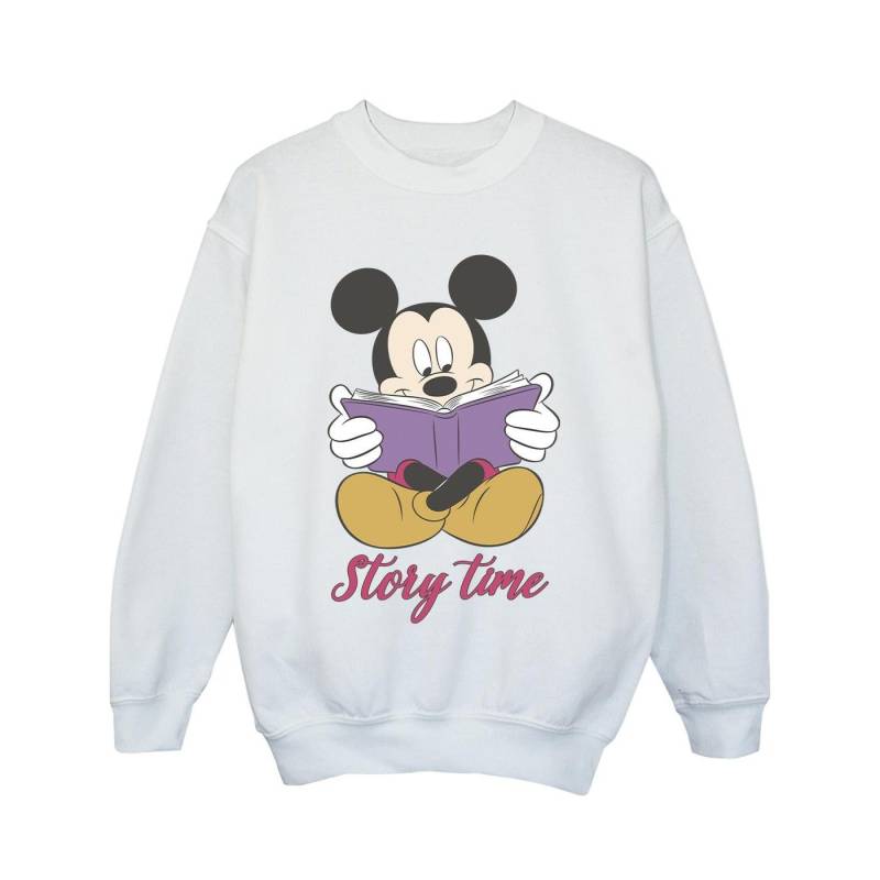 Disney Mädchen Mickey Mouse Story Time Sweatshirt 5-6 Years weiß von Joom DACH