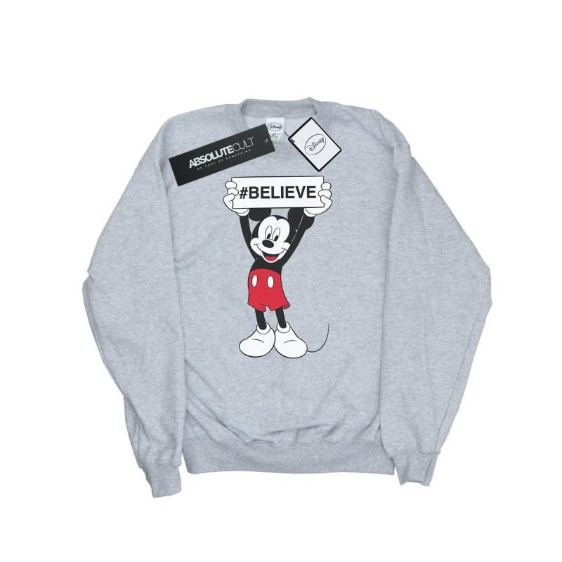 Disney Mädchen Mickey MouseBelieve Sweatshirt 9-11 Years grau von Joom DACH