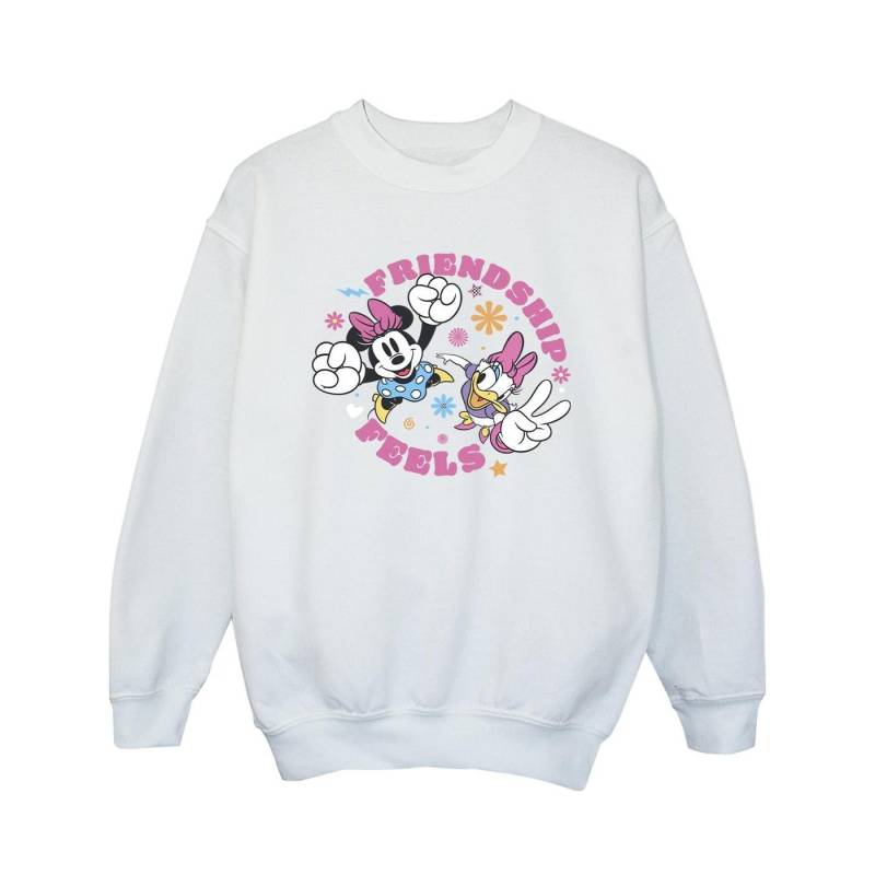 Disney Mädchen Minnie Mouse Daisy Freundschafts-Sweatshirt 3-4 Years weiß von Joom DACH