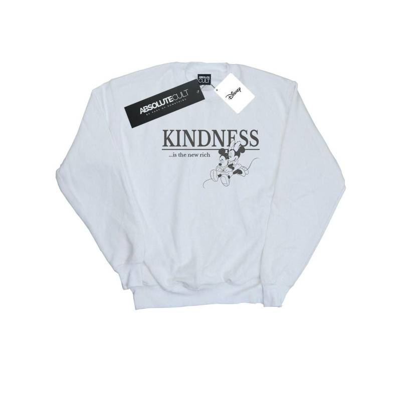 Disney Mädchen Minnie Mouse Kindness Is Rich Sweatshirt 9-11 Years weiß von Joom DACH
