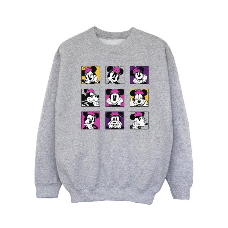 Disney Mädchen Minnie Mouse Squares Sweatshirt 9-11 Years grau von Joom DACH