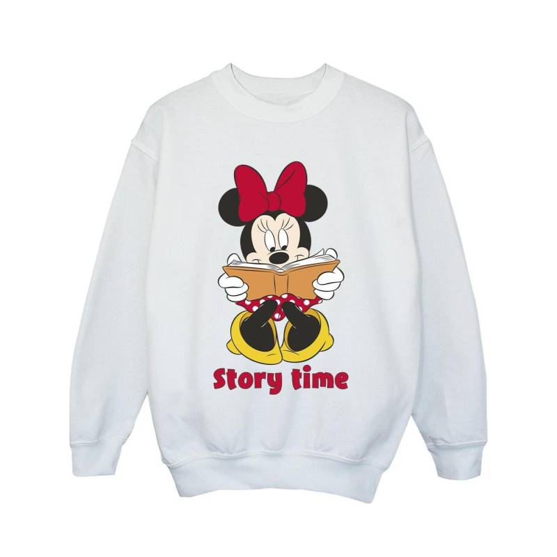 Disney Mädchen Minnie Mouse Story Time Sweatshirt 7-8 Years weiß von Joom DACH