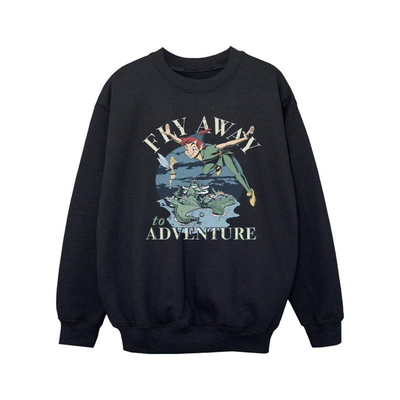 Disney Mädchen Peter Pan Fly Away To Adventure Sweatshirt 9-11 Years schwarz von Joom DACH