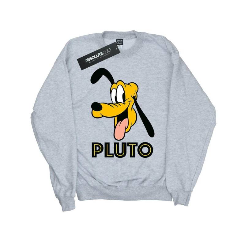 Disney Mädchen Pluto Face Sweatshirt 9-11 Years grau von Joom DACH