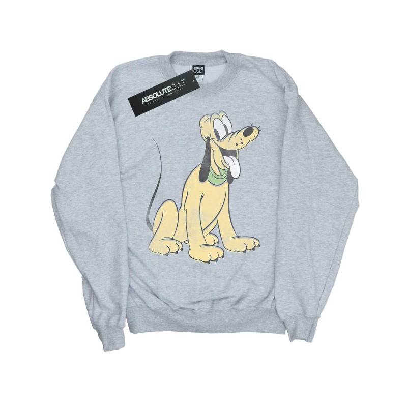 Disney Mädchen Pluto Sitzendes Sweatshirt 9-11 Years grau von Joom DACH