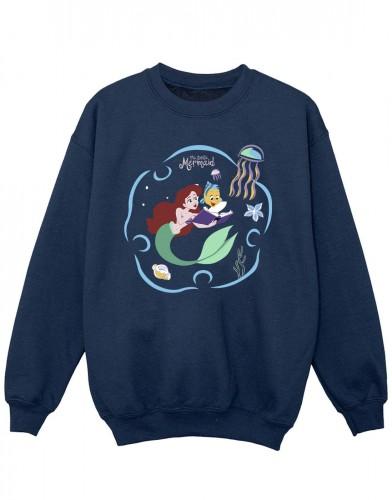Disney Mädchen-Sweatshirt „Die kleine Meerjungfrau, das ein Buch liest“. 5-6 Years weiß von Joom DACH