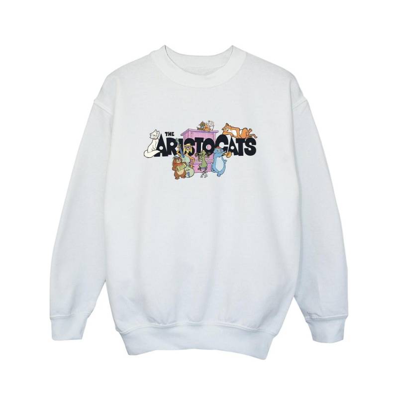 Disney Mädchen-Sweatshirt „The Aristocats Music Logo“. 7-8 Years weiß von Joom DACH