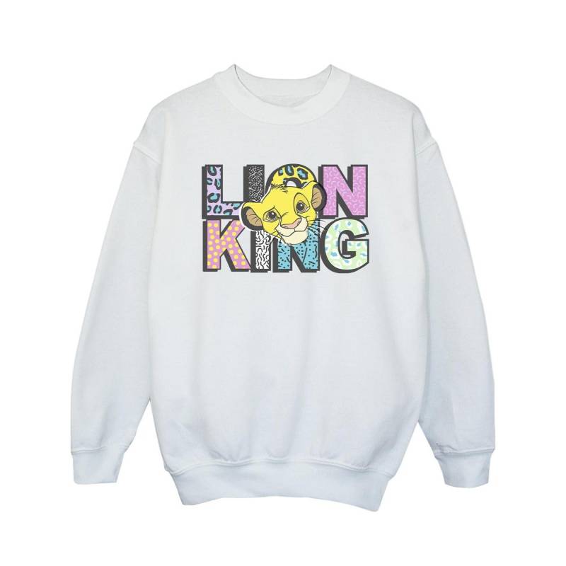 Disney Mädchen-Sweatshirt mit Logo-Muster „Der König der Löwen“. 7-8 Years weiß von Joom DACH