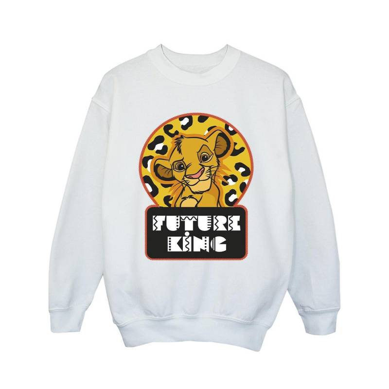 Disney Mädchen The Lion King Future Simba Sweatshirt 7-8 Years weiß von Joom DACH
