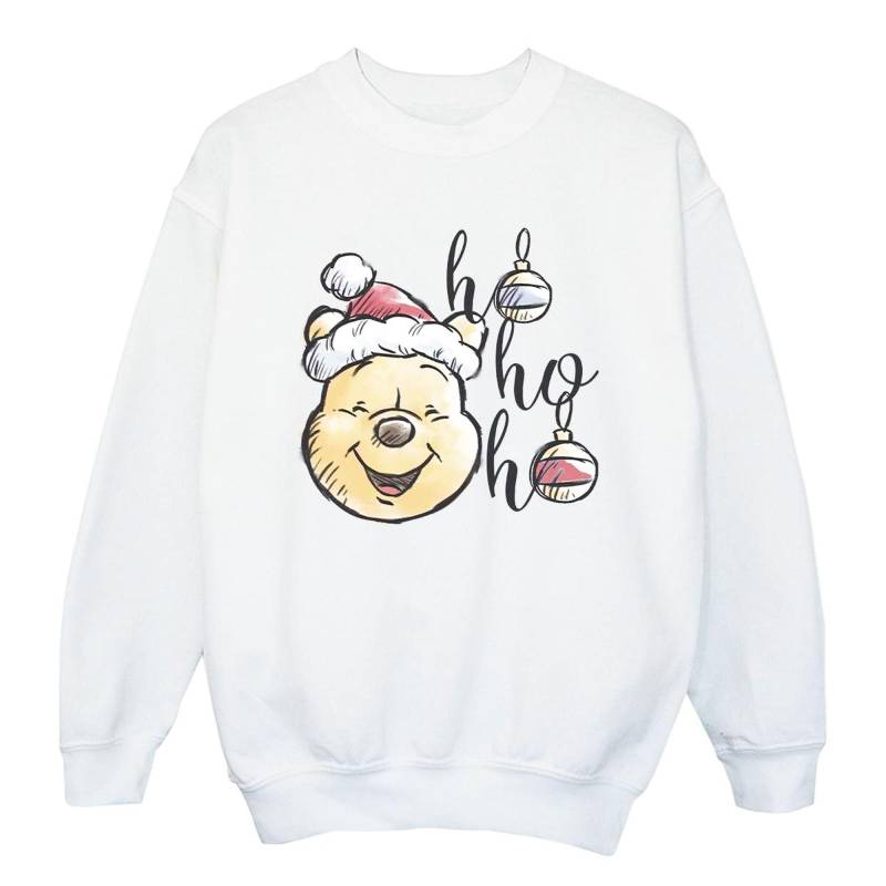Disney Mädchen Winnie The Pooh Ho Ho Ho Baubles Sweatshirt 7-8 Years weiß von Joom DACH