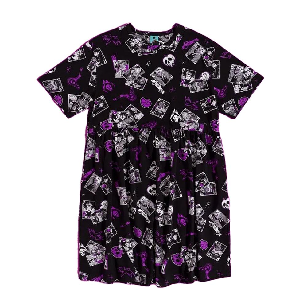 Disney Schurken Damen/Damen Tarotkarten Allover-Print Kittelkleid L schwarz Disney Schurken Damen/Damen Tarotkarten Allover-Print Kittelkleid L schwarz von Joom DACH