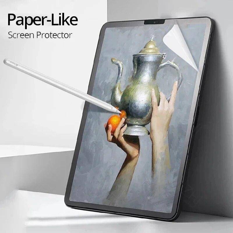 Displayschutzfolie „Wie auf Papier schreiben“ für Samsung Galaxy Tab S7 S 7 FE Plus Lite S7FE S7Plus 12.4, Zeichnung, entspiegelter Mate-Film 1P S7 11 T870 transparent von Joom DACH