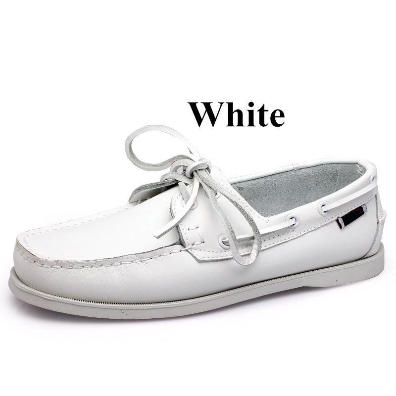 Docksides Klassische Bootsschuhe aus echtem Leder für Herren und Damen, Übergröße 36–46, Marken-Loafer 2022A043 36 von Joom DACH