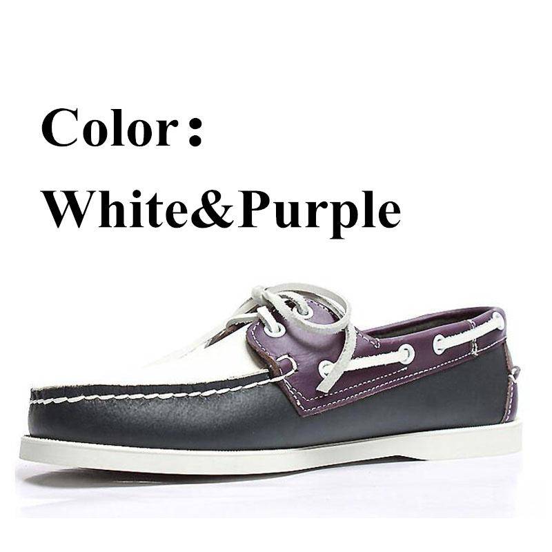 Docksides Klassische Bootsschuhe aus echtem Leder für Herren und Damen, Übergröße 36–46, Marken-Loafer 2022A043 42 von Joom DACH