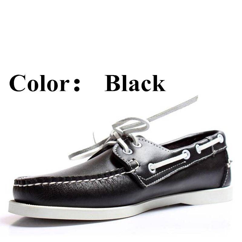 Docksides Klassische Bootsschuhe aus echtem Leder für Herren und Damen, Übergröße 36–46, Marken-Loafer 2022A043 45 von Joom DACH