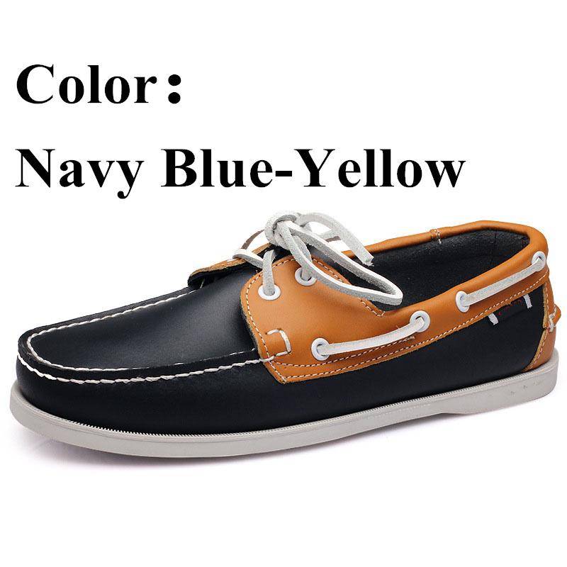 Docksides Klassische Bootsschuhe für Herren und Damen aus echtem Leder, Blau/Weiß, Übergröße 36–46, Marke Flats Loafers 2022A069 44 Docksides Klassische Bootsschuhe für Herren und Damen aus echtem Leder, Blau/Weiß, Übergröße 36–46, Marke Flats Loafers 2022A069 44 von Joom DACH