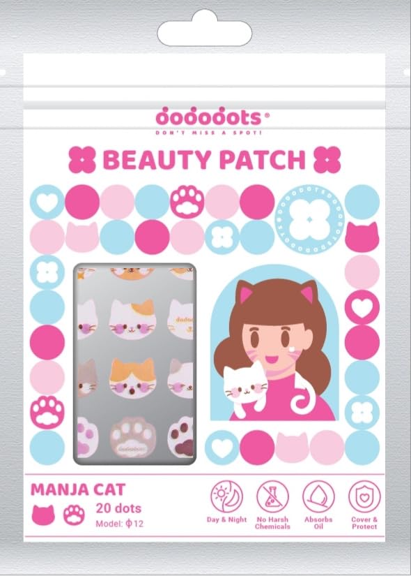 Dododots Beauty Patch Spot Patch Point Patch Niedliches Patch Hydrokolloid Katzenhautpflege MANJA CAT von Joom DACH