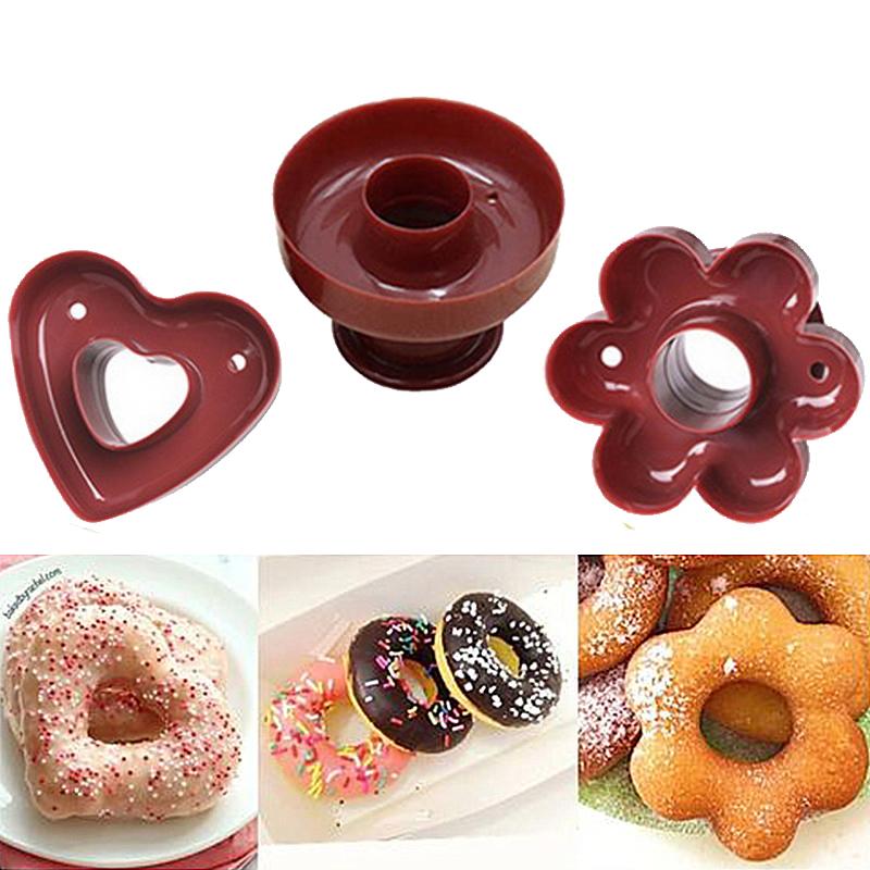 Donut Maker Cutter Kuchenform Blume Herzform Fudge Kuchen Brot Dessert Bäckerei Form Gelee Form Schokoladenform Backwerkzeuge von Joom DACH