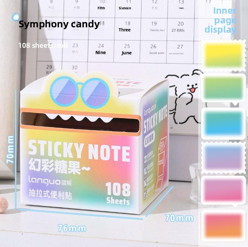 Dopamin Haftnotizen, Transparente irisierende Ausziehbare Memo-Notizen, Mini-Notizblock, Farbige Haftnotizen für Notizen und Bemerkungen Post-it notes Dopamin Haftnotizen, Transparente irisierende Ausziehbare Memo-Notizen, Mini-Notizblock, Farbige Haftnotizen für Notizen und Bemerkungen Post-it notes von Joom DACH