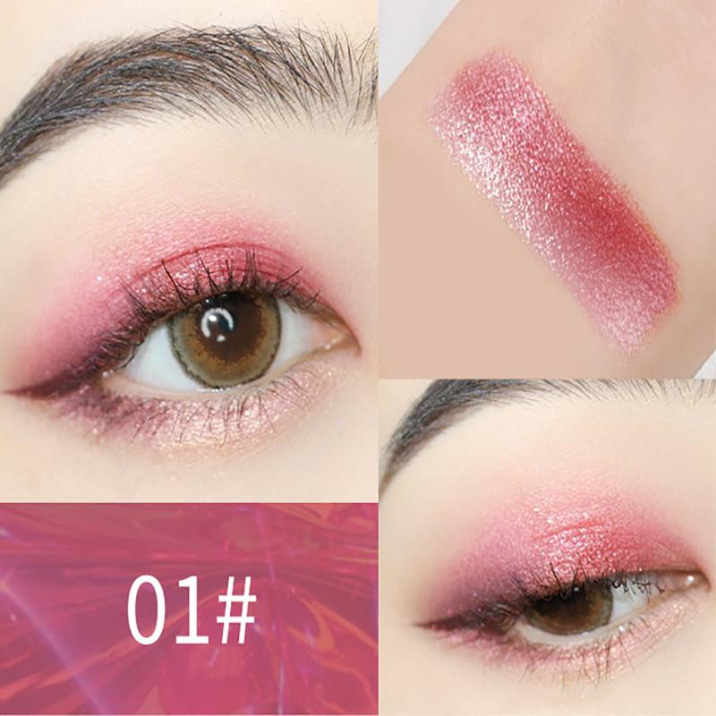 Doppel Farbe Glitter Lidschatten Stick Bleistift Lidschatten Make-Up Wasserdicht Bicolor Schimmer Kosmetik Schönheit Make-Up-Tool 01 von Joom DACH