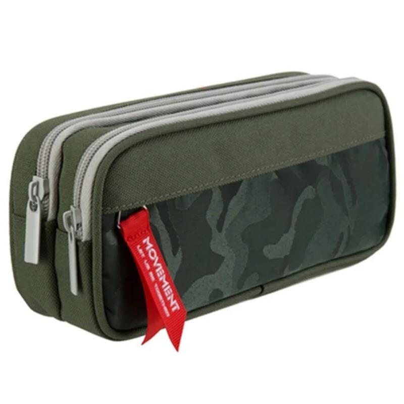 Doppelreißverschluss Camouflage Canvas Federmäppchen Jungen Bleistiftbeutel Schule Schreibwaren Tasche Student Stiftetui Schulbedarf Aufbewahrungsbeutel von Joom DACH