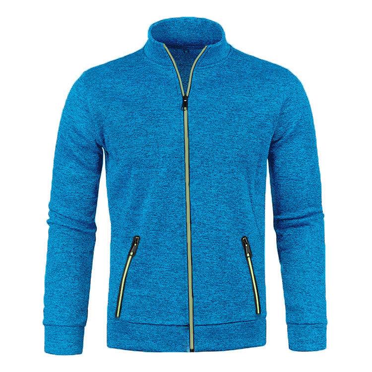 Doppelseitige Fleecejacke für Herren, Herbst/Winter, dick, warm, Arbeits-/Reisejacke, durchgehender Reißverschluss, Stehkragen, winddichter Mantel 3XL von Joom DACH