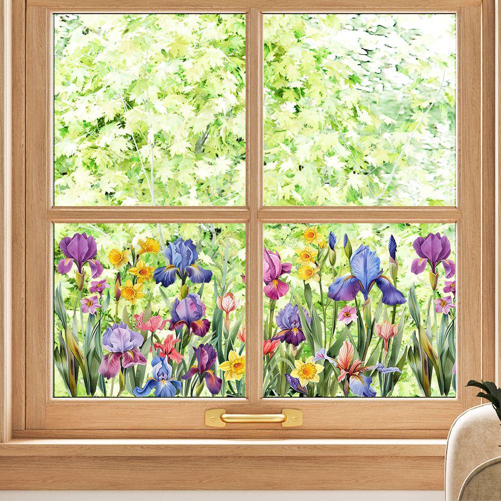 Doppelseitiger bunter Blumen-Schmetterlings-Wandaufkleber, elektrostatische Paste, Fensterglaspaste, sichtbares dekoratives Wandtattoo 30*59cm Doppelseitiger bunter Blumen-Schmetterlings-Wandaufkleber, elektrostatische Paste, Fensterglaspaste, sichtbares dekoratives Wandtattoo 30*59cm von Joom DACH