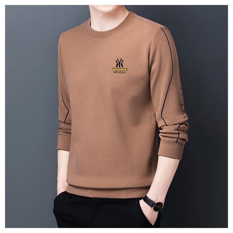 Doppelseitiges Samt-Sweatshirt Herren Herbst Neu Herren Rundhals Langarm Dünnes Unterhemd L von Joom DACH