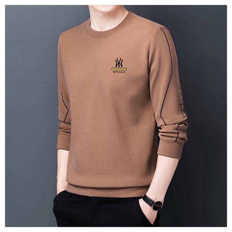 Doppelseitiges Samt-Sweatshirt Herren Herbst Neu Herren Rundhals Langarm Dünnes Unterhemd L von Joom DACH