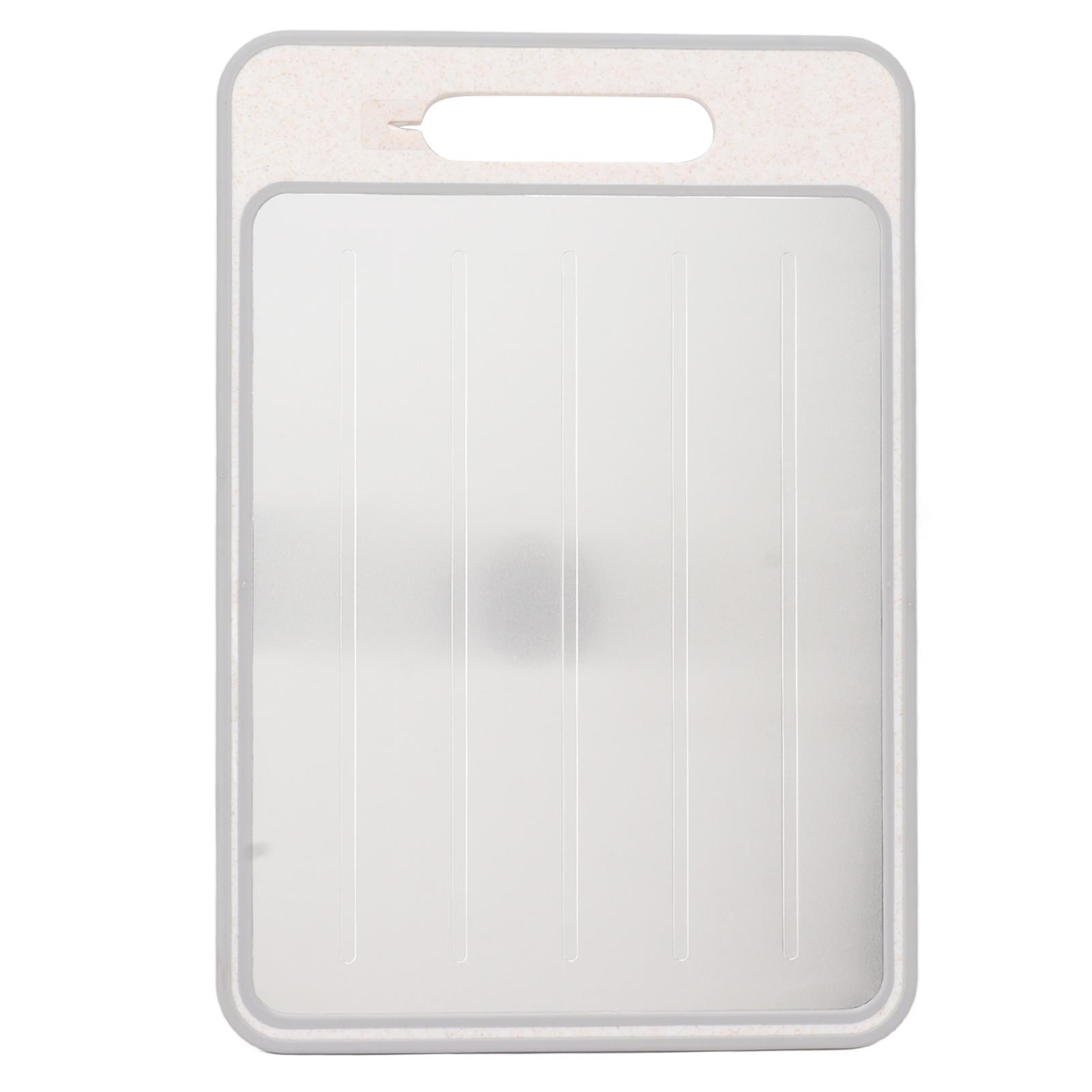 Doppelseitiges Schneidebrett Schnelles Auftauen und Schleifplatte mit Messerschärfer für Küche Khaki Khaki von Joom DACH