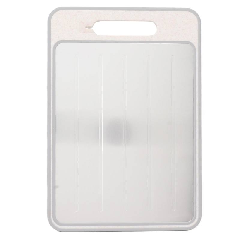 Doppelseitiges Schneidebrett Schnelles Auftauen und Schleifplatte mit Messerschärfer für Küche Khaki Khaki von Joom DACH