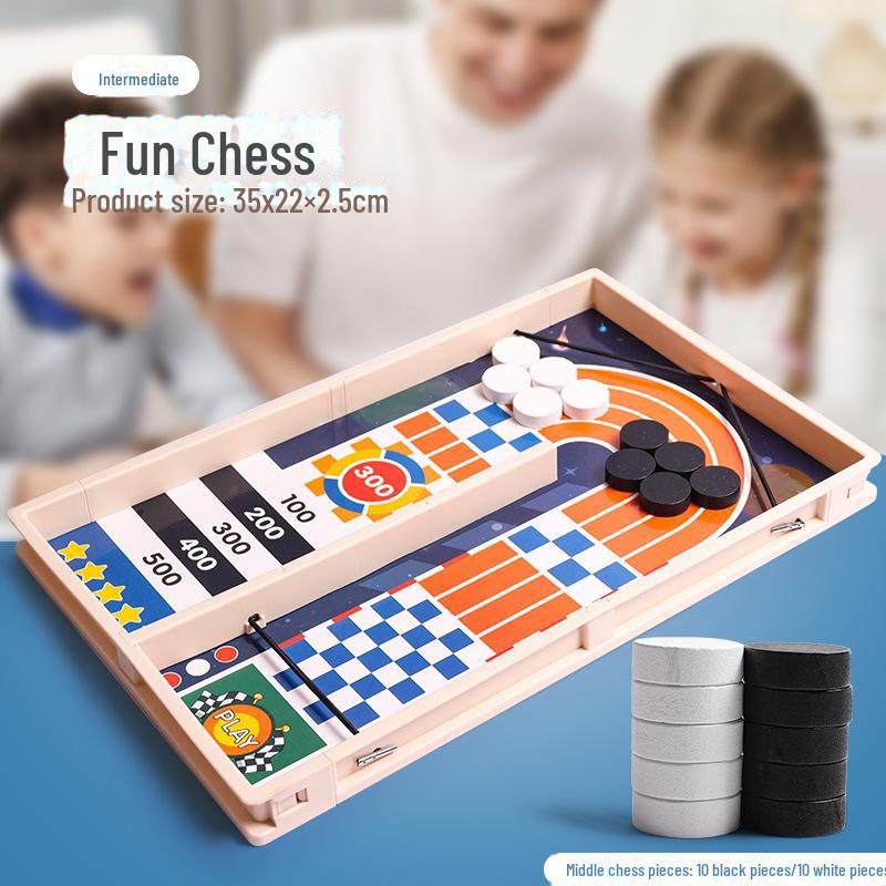 Douyin Bounce Schach: Interaktives Eltern-Kind-Spielzeug zum Auswerfen von Kugeln aus Holz von Joom DACH