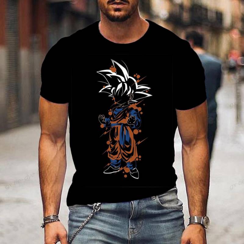 Dragon Ball Z Babyanzug Son Goku Kinder Sommer Herren T-Shirt Anime Cartoon Print Weiß Schwarz Jungen und Mädchen Top L Dragon Ball Z Babyanzug Son Goku Kinder Sommer Herren T-Shirt Anime Cartoon Print Weiß Schwarz Jungen und Mädchen Top L von Joom DACH