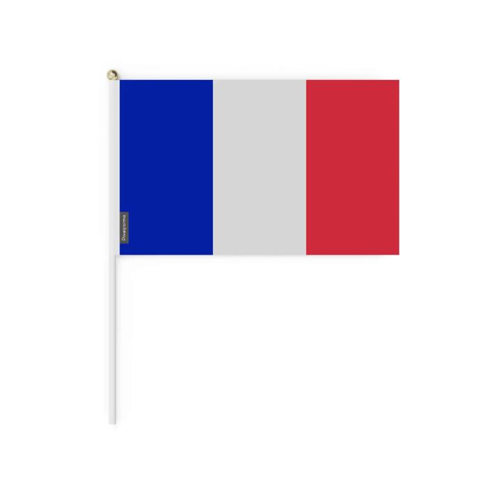 Drapeau-Miniatur – Frankreich – 14 x 21 cm – Lot de 50 – Polyester – Léger – Recto/Verso von Joom DACH
