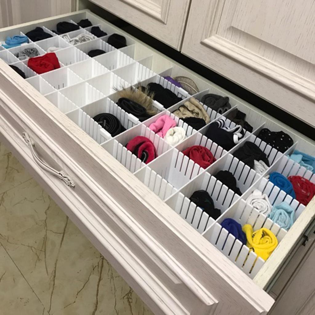 Schubladenteiler, Schubladenteiler-Organizer, 5 Stück, DIY-Kunststoffgitter, verstellbarer Kunststoffteiler, Haushaltsaufbewahrung, Make-up Schubladenteiler, Schubladenteiler-Organizer, 5 Stück, DIY-Kunststoffgitter, verstellbarer Kunststoffteiler, Haushaltsaufbewahrung, Make-up von Joom DACH