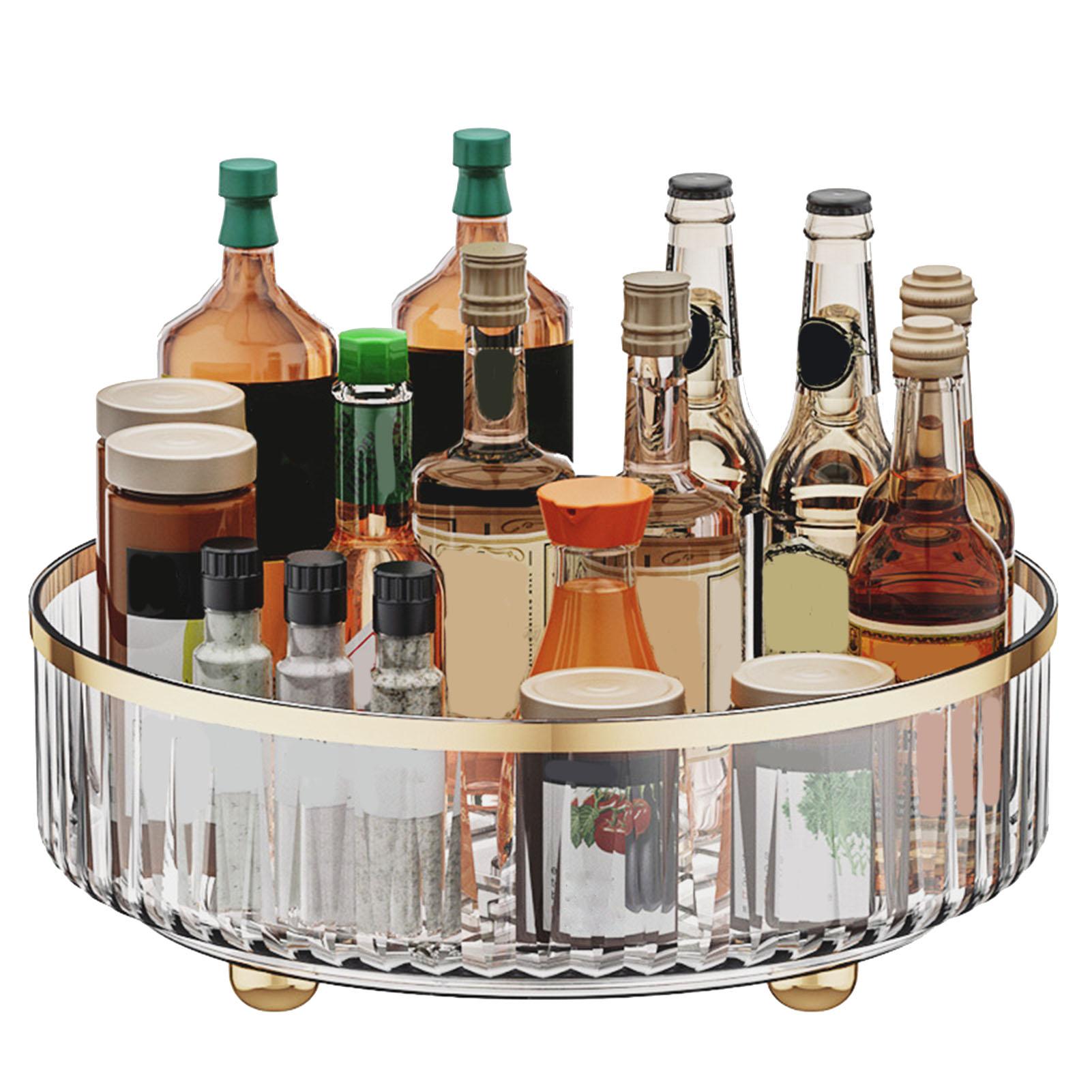 Drehbares Aufbewahrungsregal Mehrzweck Transparent Leicht Luxuriös Platzsparend Drehteller Organizer für von Joom DACH