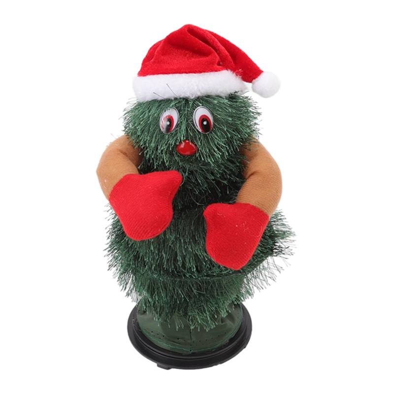 Drehender Tanzender Weihnachtsbaum Musik Kunststoff Elektrischer Weihnachtsbaum Spielzeug zur Dekoration Kinder von Joom DACH