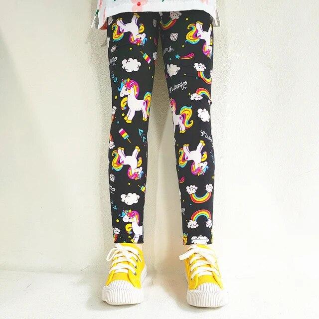 Drucken Kinder Baby Mädchen Leggings Frühling Sommer Kinder Stretch Schlanke Hosen für 2-11 Jahre 120 von Joom DACH