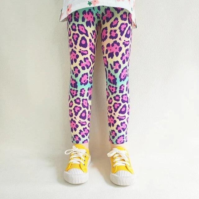Drucken Kinder Baby Mädchen Leggings Frühling Sommer Kinder Stretch Schlanke Hosen für 2-11 Jahre 140 von Joom DACH
