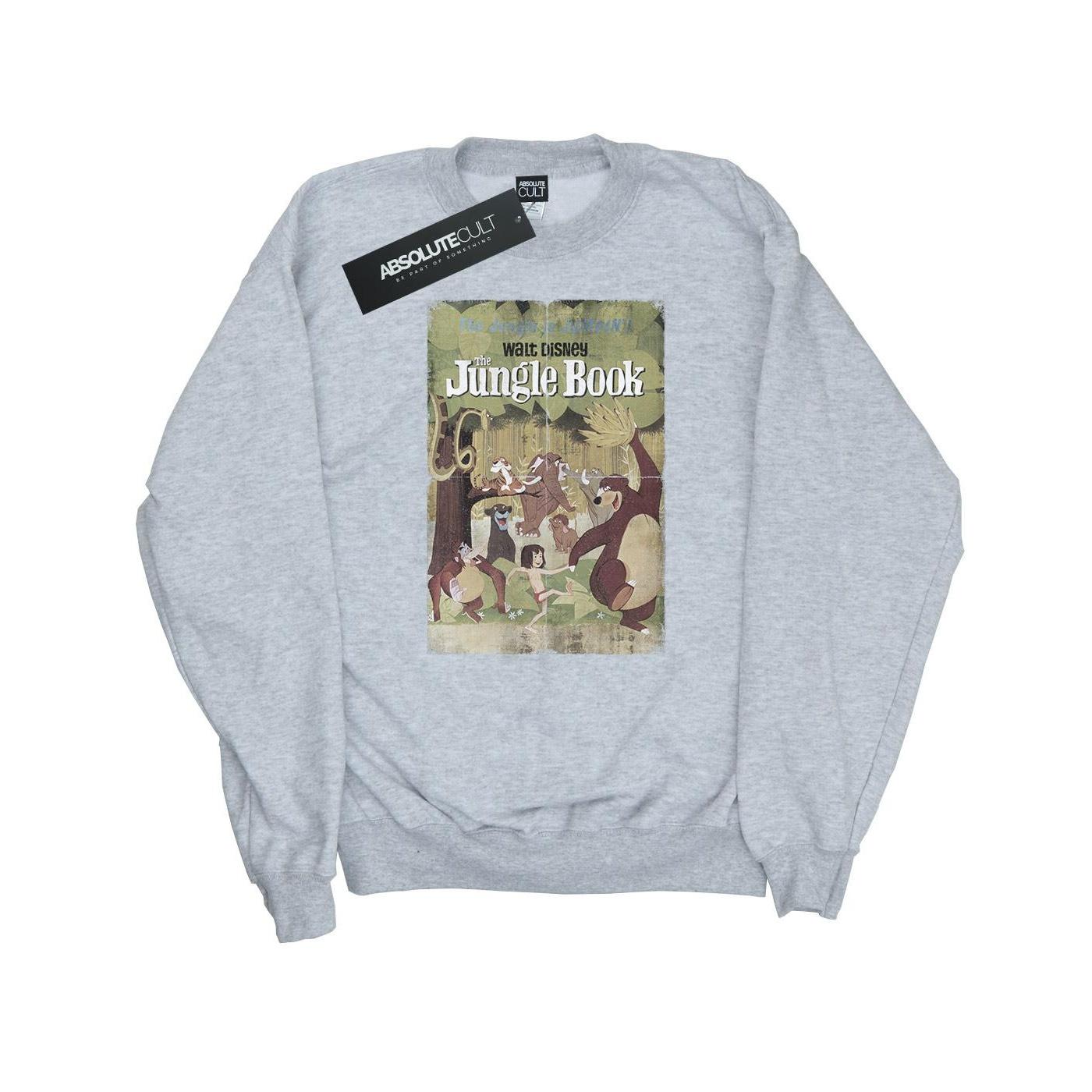 Dschungelbuch Damen/Damen Retro Poster Sweatshirt XXL grau Dschungelbuch Damen/Damen Retro Poster Sweatshirt XXL grau von Joom DACH