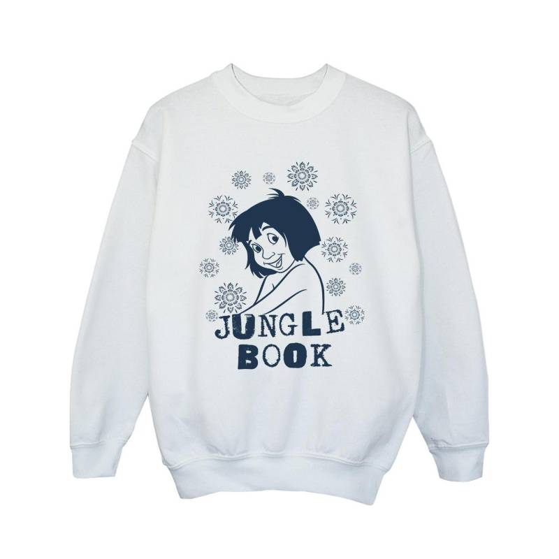 Dschungelbuch Mädchen Mowgli Blumen Sweatshirt 9-10 Years weiß von Joom DACH