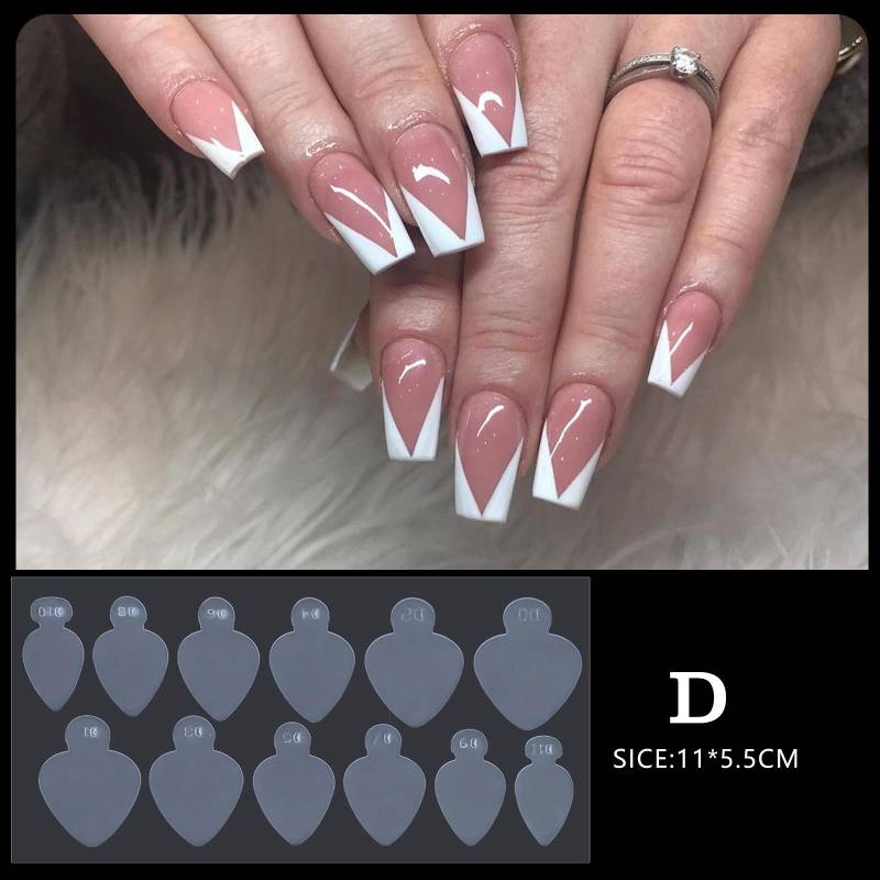 Dual Forms Französische Silikon-Pads-Form, schnelle Linienführung, Aufkleber für falsche Nagelspitzen, Acryl-UV-Gel-System, Verlängerungs-Nagelform von Joom DACH