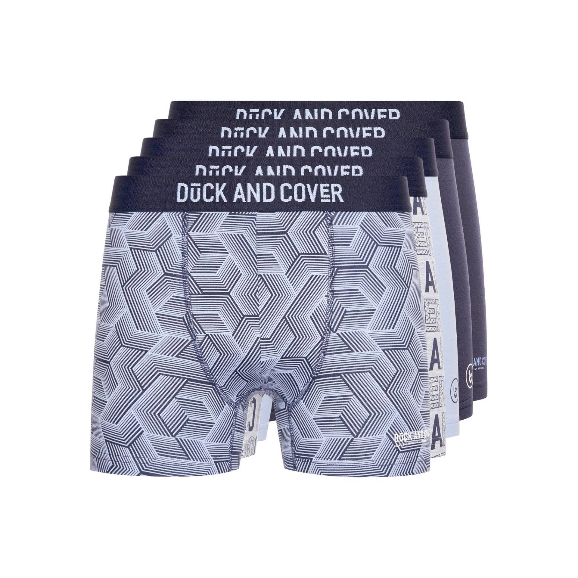 Duck and Cover Herren Quendle Boxershorts (Packung mit 5) XXL schwarz von Joom DACH