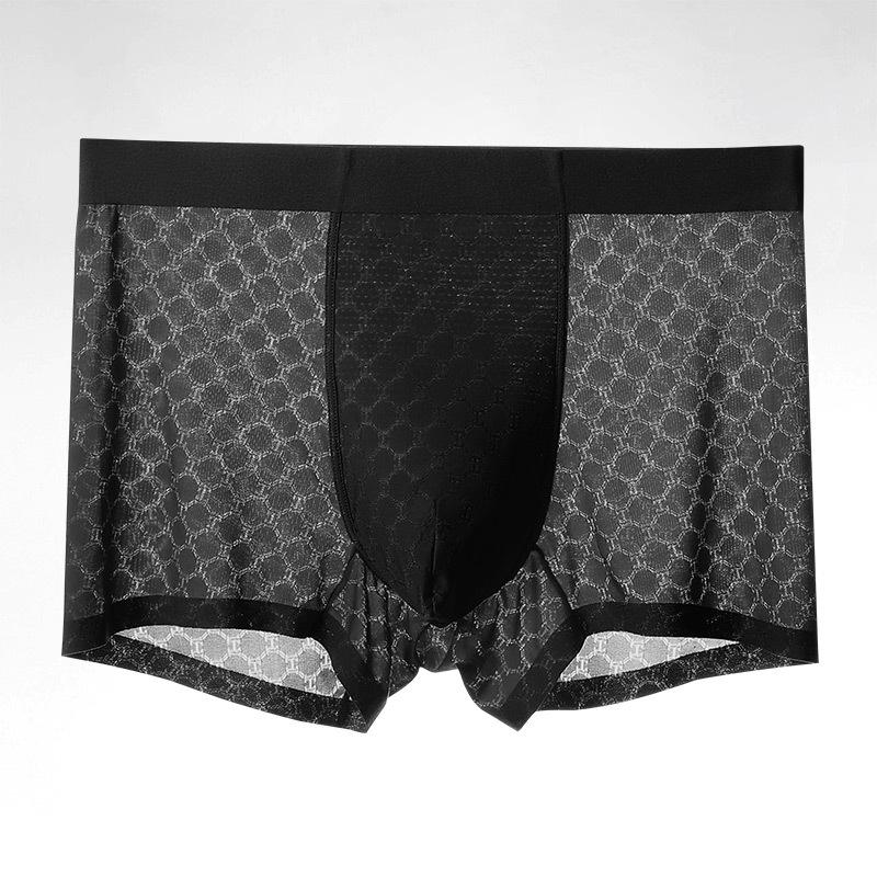 Dünne, atmungsaktive nahtlose Boxershorts aus Eisseide für Herren für den Sommer XXXL von Joom DACH