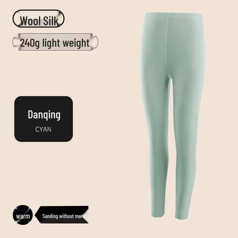 Dünne Damen-Wolle-Seide-Nahtlose Warme Leggings für Herbst und Winter XXL (110-130 lbs) von Joom DACH