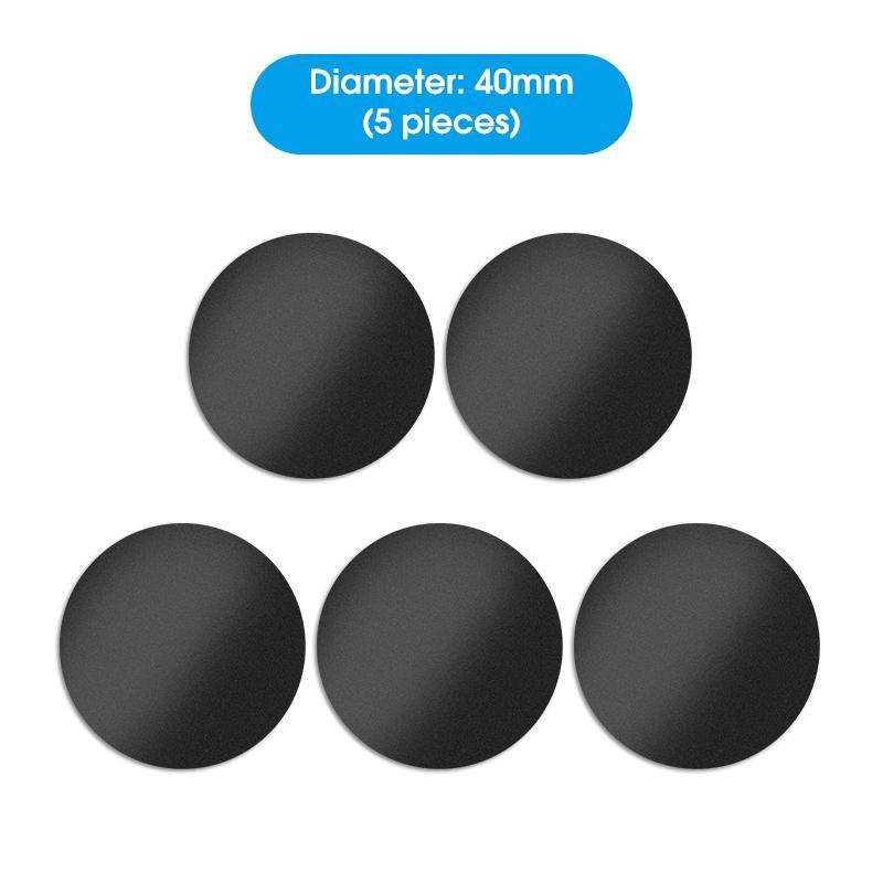 Dünne magnetische Metallplatte Autotelefonhalter Universal Eisenblech Disk Aufkleber Halterung Tablet Schreibtisch Magnetständer für iPhone 13 12 11 5PCS schwarz von Joom DACH