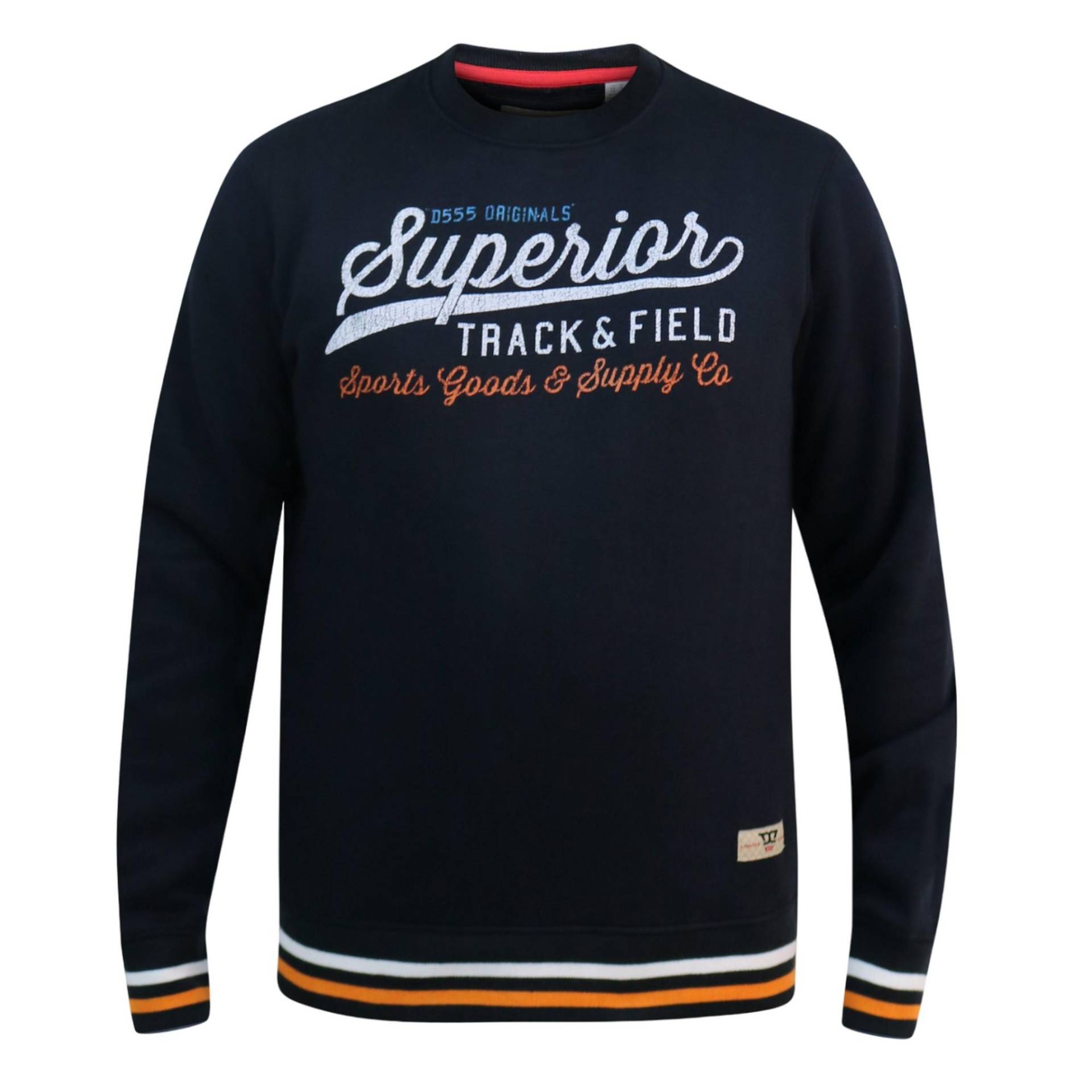 Duke Herren D555 Marlow Superior Leichtathletik Rundhals-Sweatshirt L dunkelblau von Joom DACH