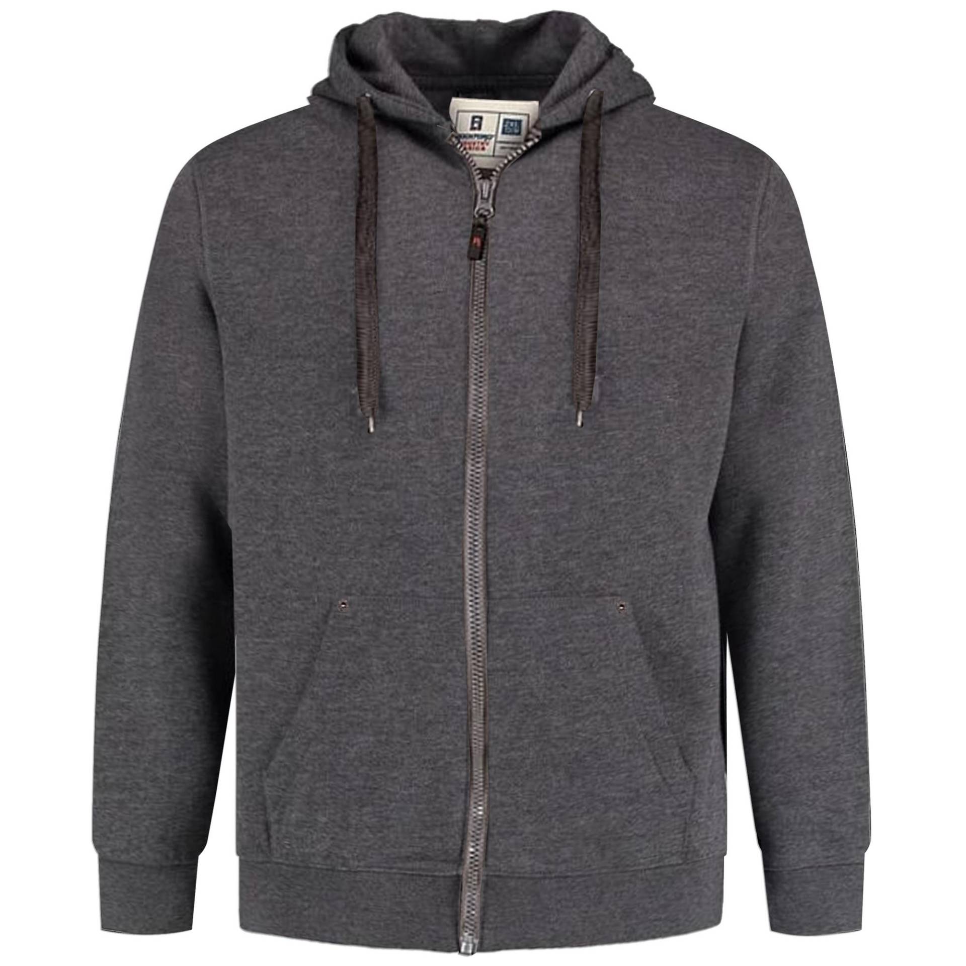 Duke Herren D555 Rockford Cantor Schwergewicht Kingsize Full-Zip Hoodie 1XL grau von Joom DACH