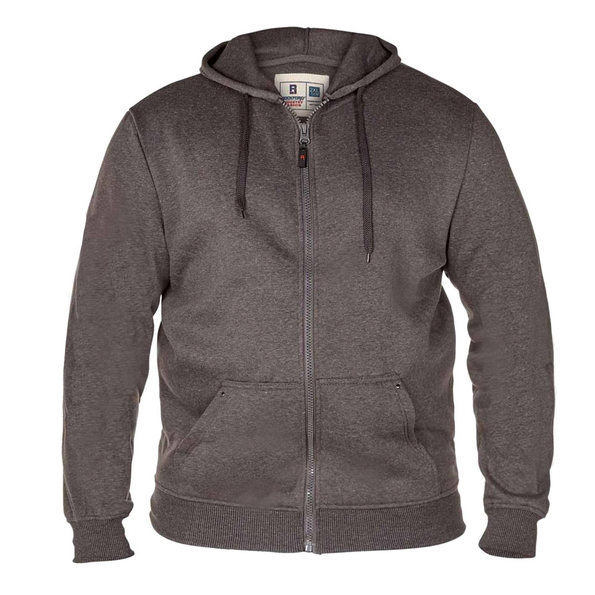 Duke Herren D555 Rockford Cantor Schwergewicht Kingsize Full-Zip Hoodie 2XL grau von Joom DACH